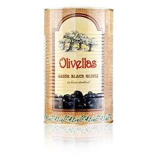 Greek Black Oxidized Olives Metal Tin A12 (5lt) OLIVELLAS