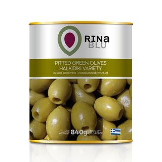 Халкидики Пастеризованное Без косточки оливки олово 850ml RINA BLU