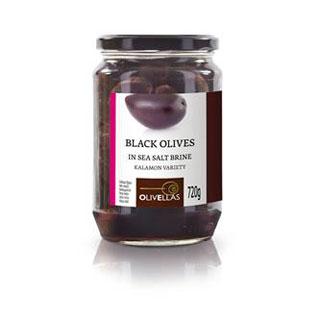 Kalamata Olives Glass Jar 720ml STD