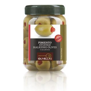Pimiento Stuffed Halkidiki Olives Pet Jar 0.5lt