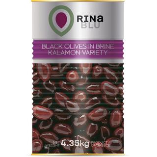 Aceitunas de variedad Kalamon enteras pasteurizado Metal plateado 5lt (A12) RINA BLU