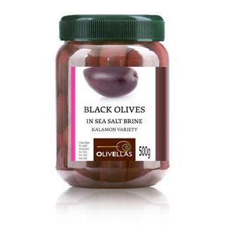 Kalamon variety Olives Pet Jar 0.5lt