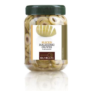 Sliced Chalkidiki Olives Pet Jar 0.5lt