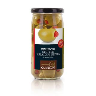 Pimiento Stuffed Olives Glass Jar 370ml TUBE