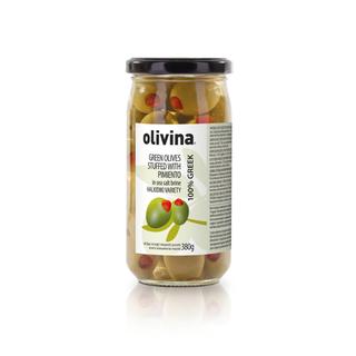 Pimiento Stuffed Olives Glass Jar 370ml TUBE